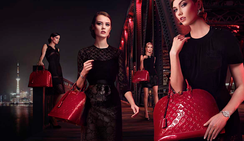 Коллекция сумок Alma Louis Vuitton. Рекламная кампания «Шик на мосту»