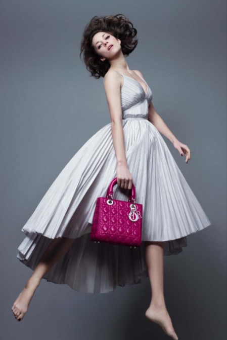 Марион Котийяр в рекламной кампании новой сумки Lady Dior