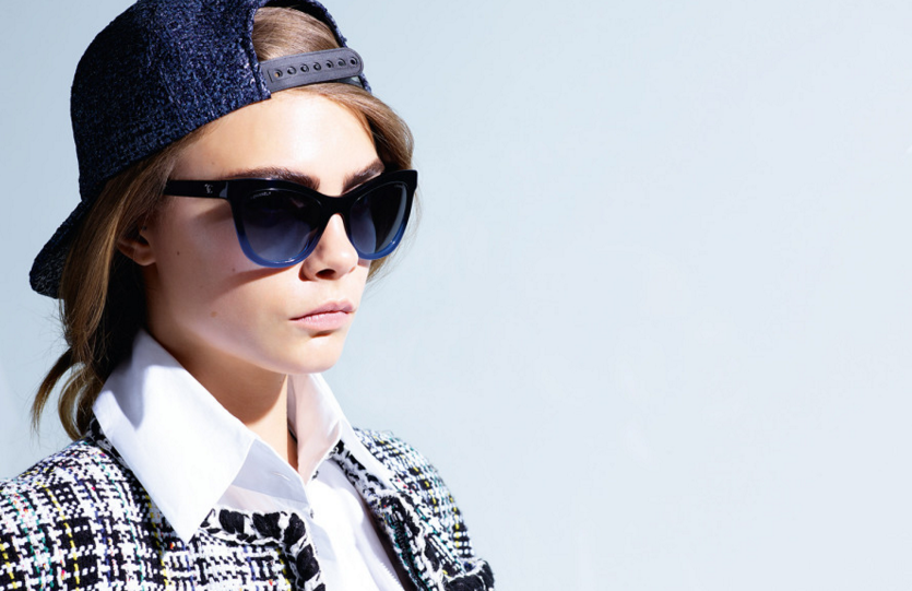 Кара Делевинь в рекламной кампании Chanel Eyewear 2016