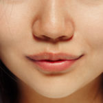 Korean young woman's close up portrait